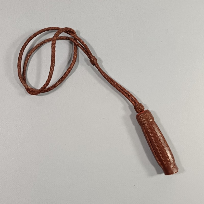 DRAGONNE EN CUIR MARRON POUR SABRE FRANCAIS OFFICIER MODELE 1822 1845 1882 OFFICIER CAVALERIE INFANTERIE EN CUIR TRESSE